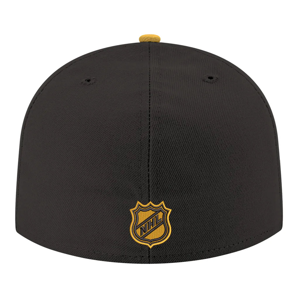 Boston Bruins New Era Core Logo Two-Tone 59FIFTY Fitted Hat - Black Techwosell