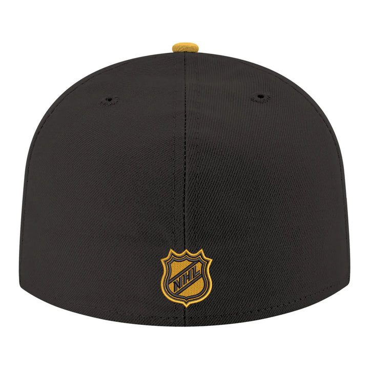 Boston Bruins New Era Core Logo Two-Tone 59FIFTY Fitted Hat - Black