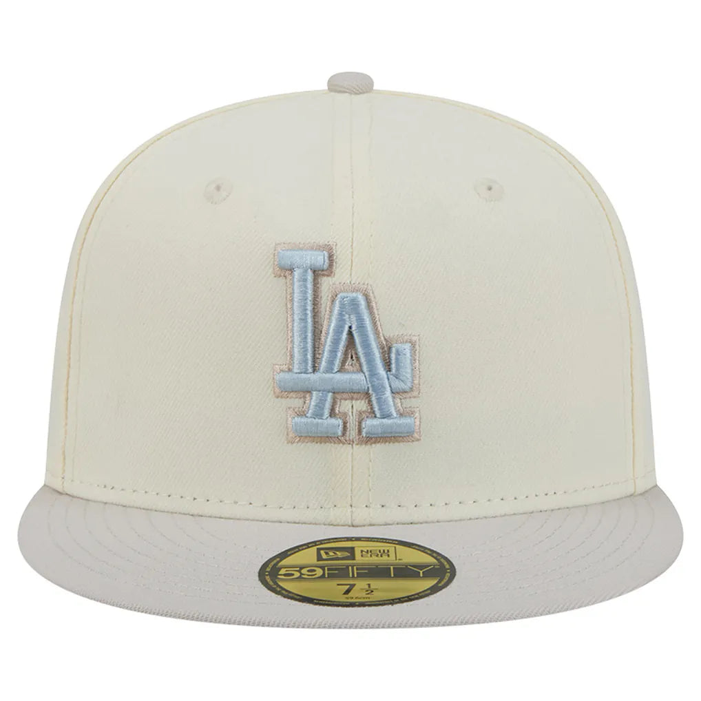 Los Angeles Dodgers New Era Crisp Equinox World Series 59FIFTY Fitted Hat - Natural