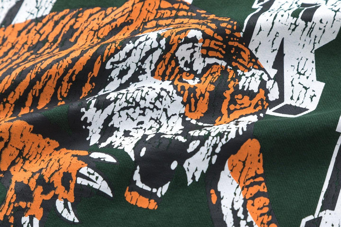 Amiri Lion Green T-Shirt Without Collar Techwosell