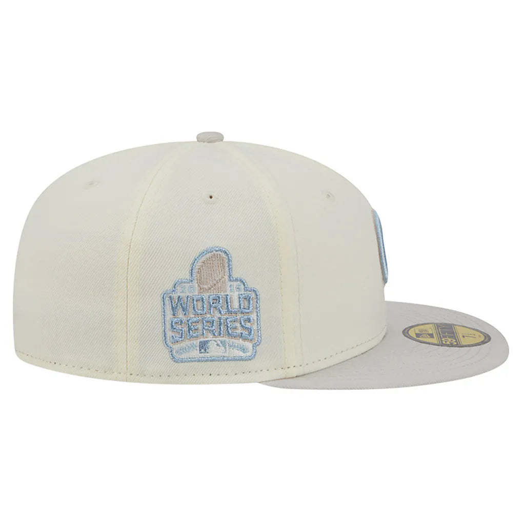Chicago Cubs New Era Crisp Equinox World Series 59FIFTY Fitted Hat - Natural Techwosell