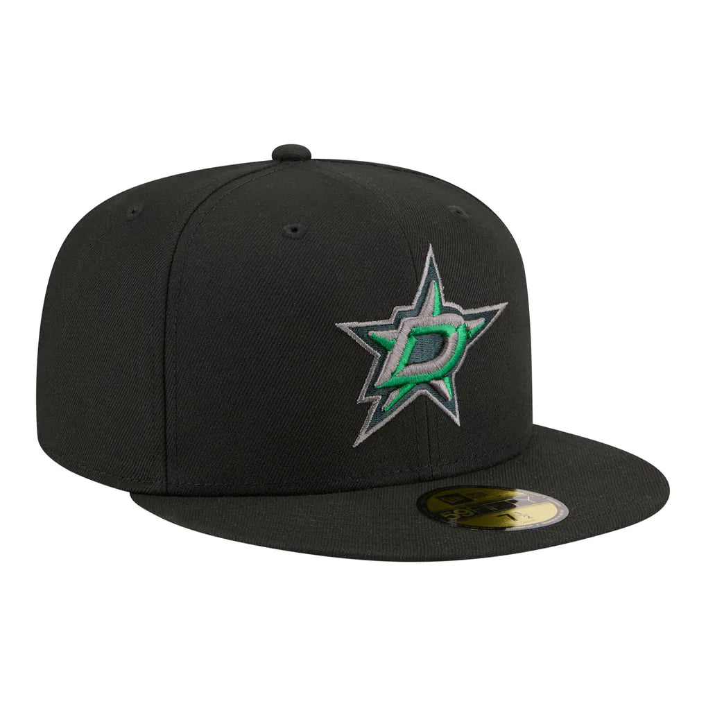 Dallas Stars New Era Color Pop 59FIFTY Fitted Hat - Black