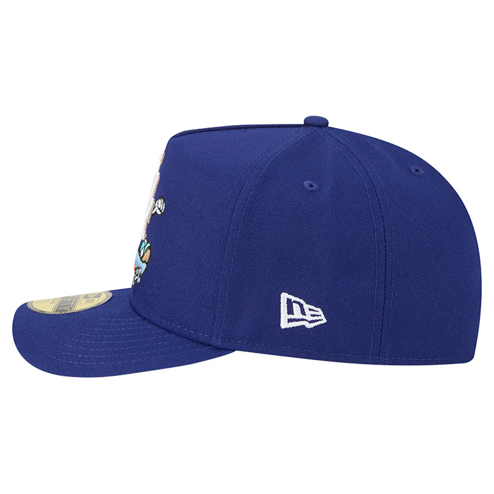 Los Angeles Dodgers New Era Cartoon A-Frame 59FIFTY Fitted Hat - Dark Blue