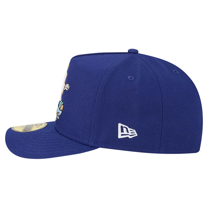Los Angeles Dodgers New Era Cartoon A-Frame 59FIFTY Fitted Hat - Dark Blue