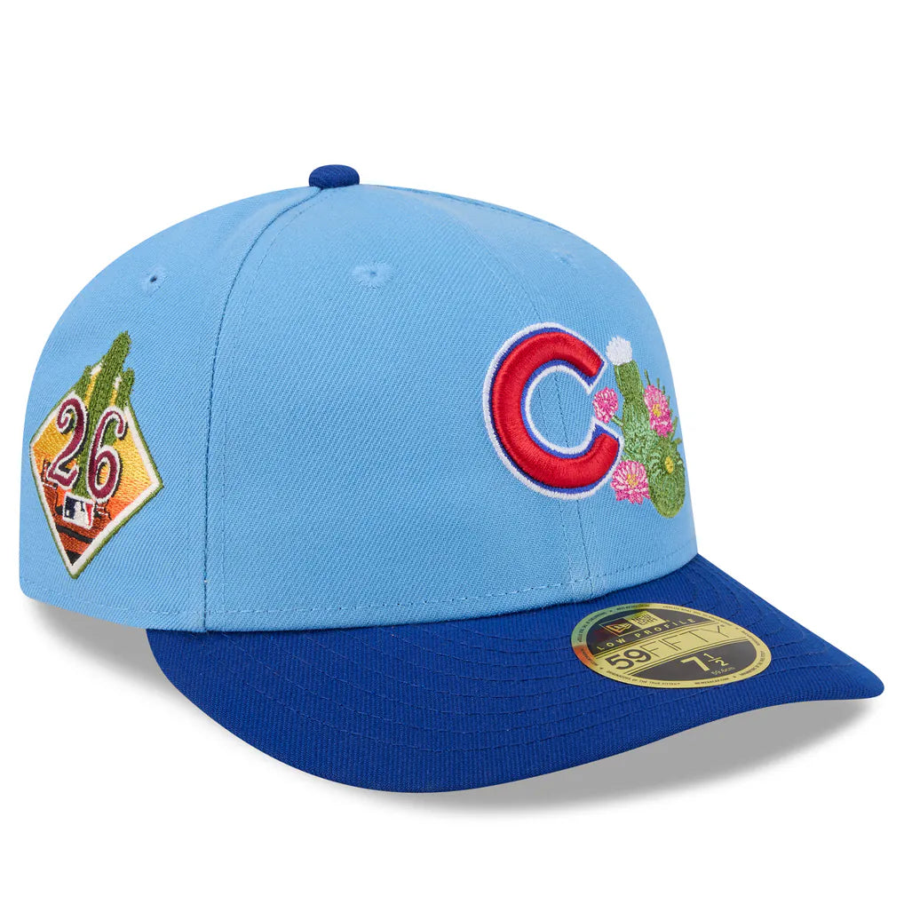 Chicago Cubs New Era 2026 Spring Training Low Profile 59FIFTY Fitted Hat - Light Blue/Royal