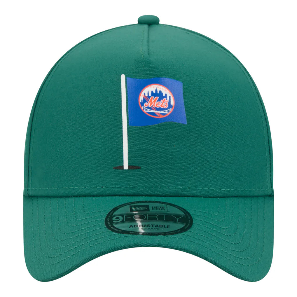 New York Mets New Era Pin Seeker 9FORTY A-Frame Adjustable Hat - Green