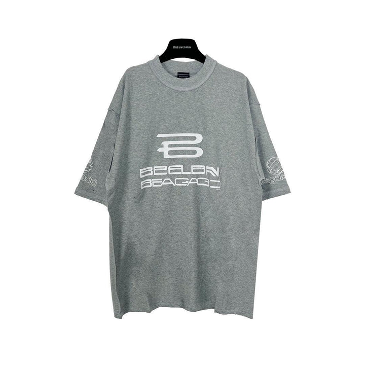 Balenciaga Grey T-Shirt Without Collar