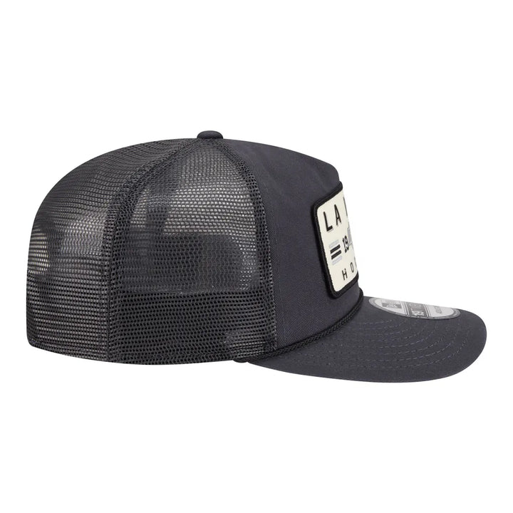 Los Angeles Kings New Era Washed Patch 19TWENTY Trucker Adjustable Hat - Charcoal