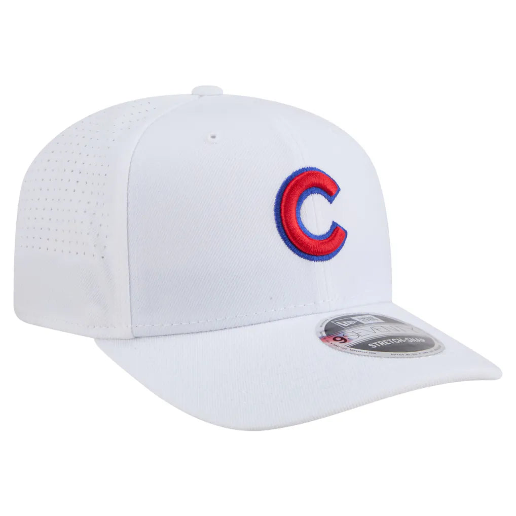 Chicago Cubs New Era COOLERA 9SEVENTY Adjustable Hat - White Techwosell