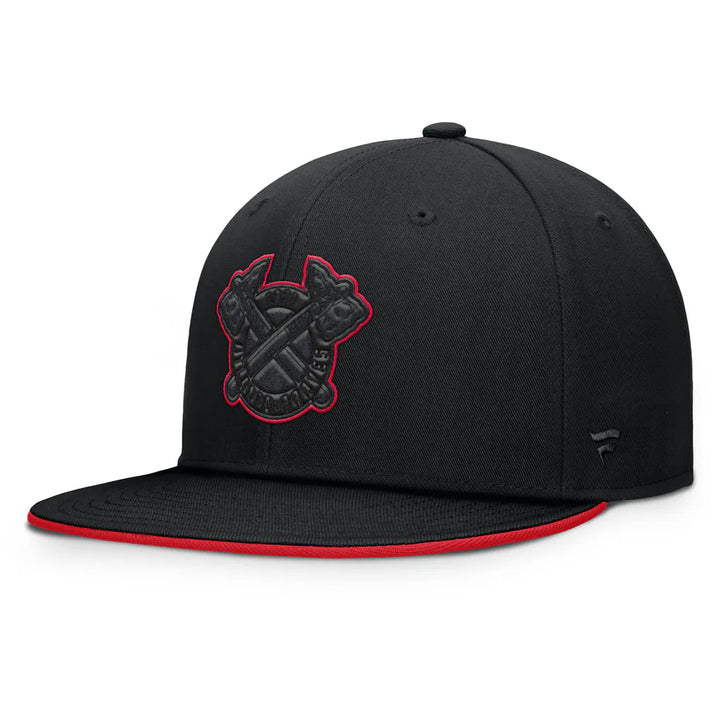 Atlanta Braves Fanatics Glint Snapback Hat - Black