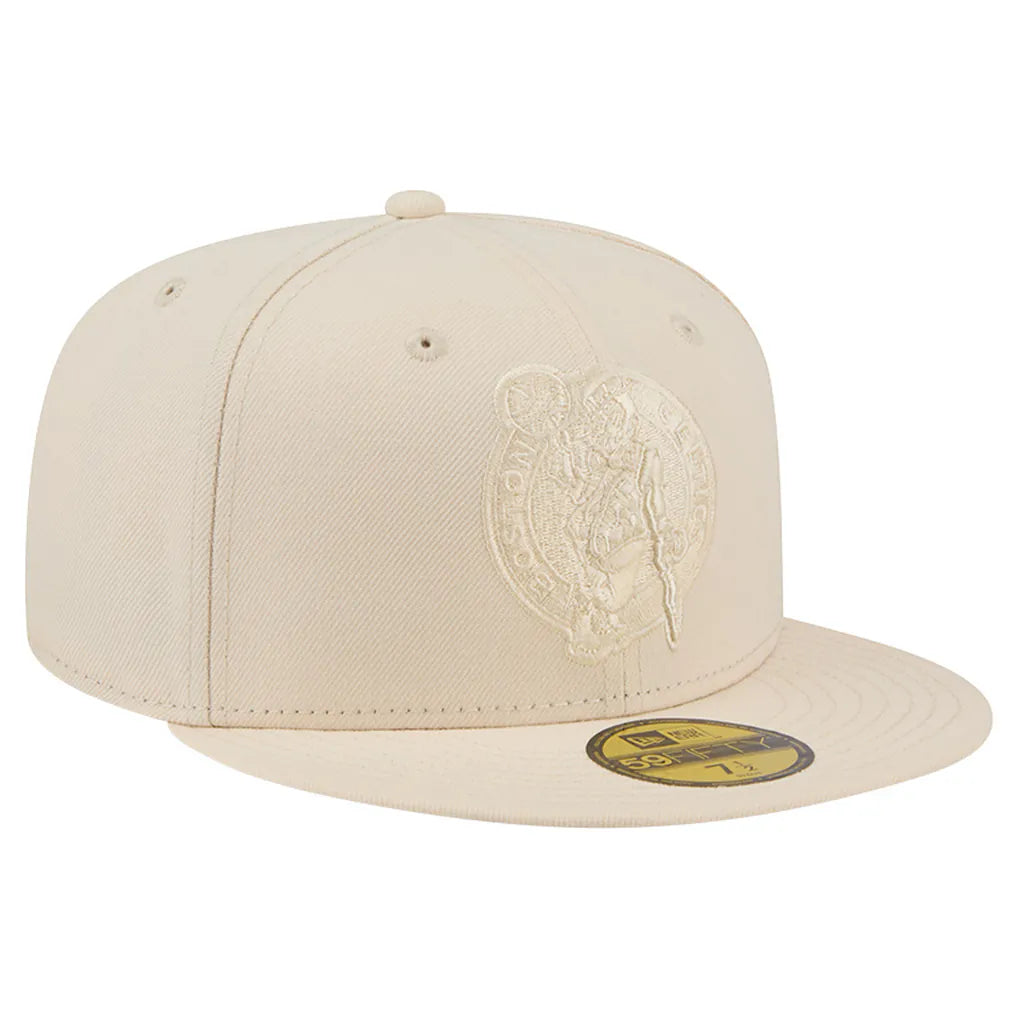 Boston Celtics New Era Color Pack 59FIFTY Fitted Hat - Cream