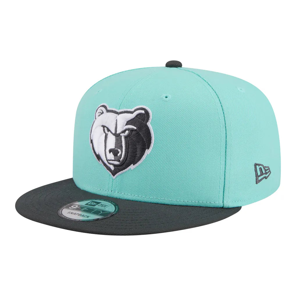 Memphis Grizzlies New Era Color Pack Two-Tone 9FIFTY Snapback Hat - Turquoise/Charcoal Techwosell