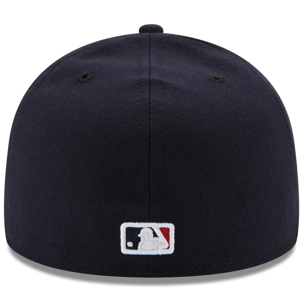 Atlanta Braves New Era Road Authentic Collection On-Field 59FIFTY Fitted Hat - Navy Techwosell