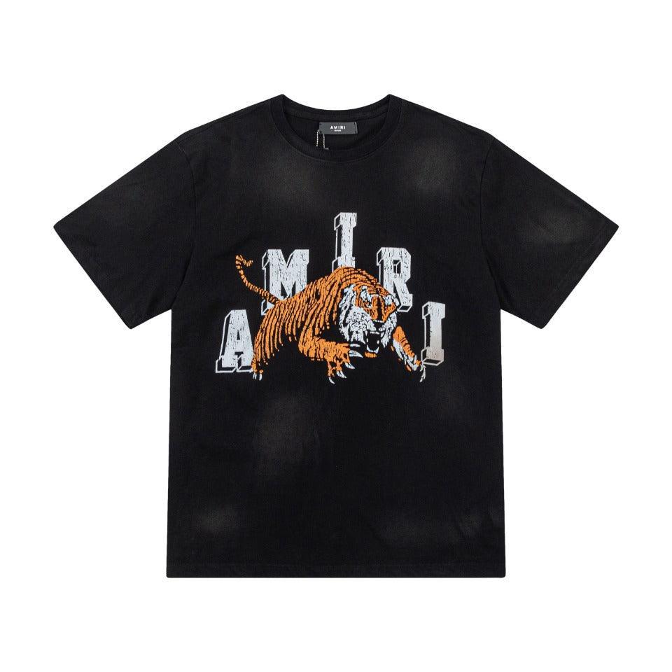 Amiri Lion Black T-Shirt Without Collar Techwosell