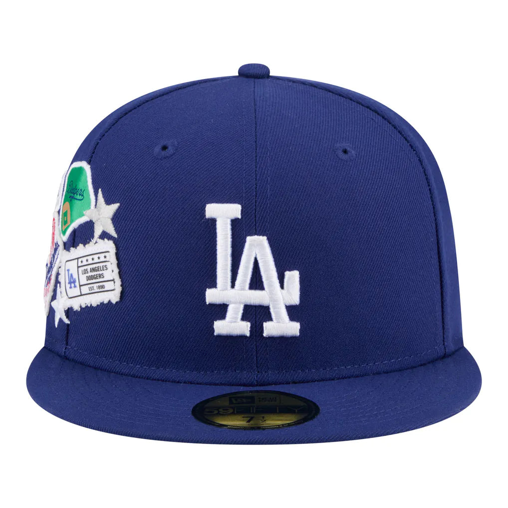 Los Angeles Dodgers New Era City Patch 59FIFTY Fitted Hat - Royal