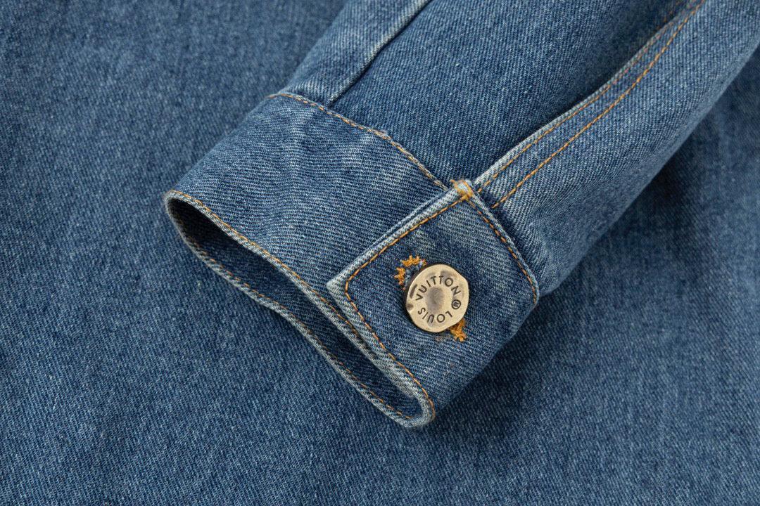 LOUIS VUITTON Denim Jacket Blue Techwosell