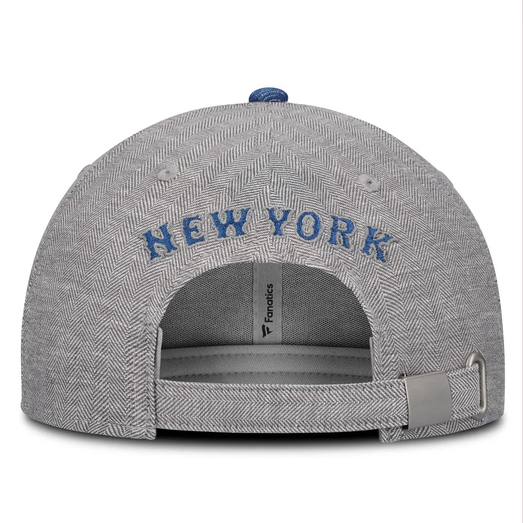 New York Mets Fanatics Level Up Conduct Adjustable Hat - Gray/Denim