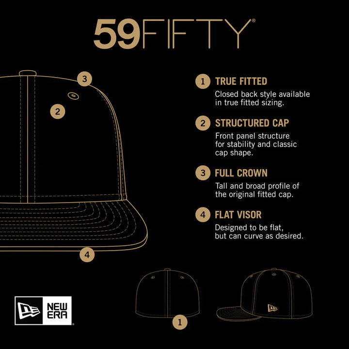 New York Mets New Era Cooperstown Collection Wool 59FIFTY Fitted Hat - Blue