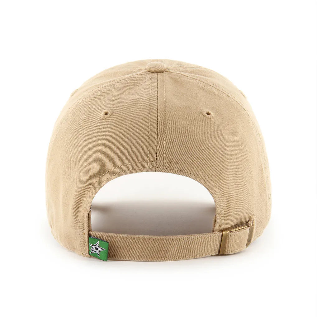 Dallas Stars '47 Logo Clean Up Adjustable Hat - Khaki Techwosell