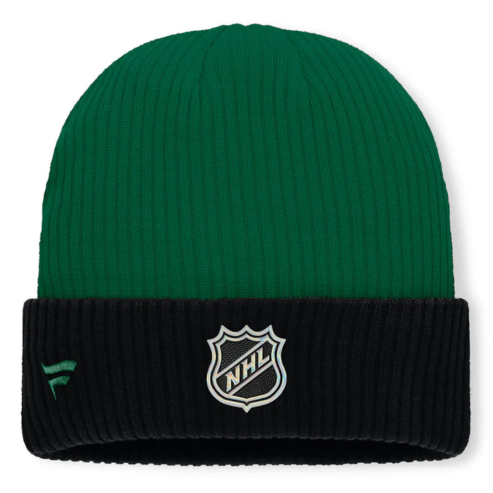 Dallas Stars Fanatics Authentic Pro Rink Cuffed Knit Hat - Kelly Green