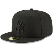 New York Yankees New Era Primary Logo Basic 59FIFTY Fitted Hat - Black Techwosell