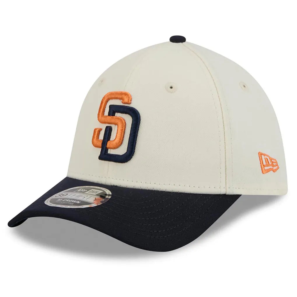 San Diego Padres New Era 2026 City Connect M-Crown 39THIRTY Flex Hat - Cream/Obsidian