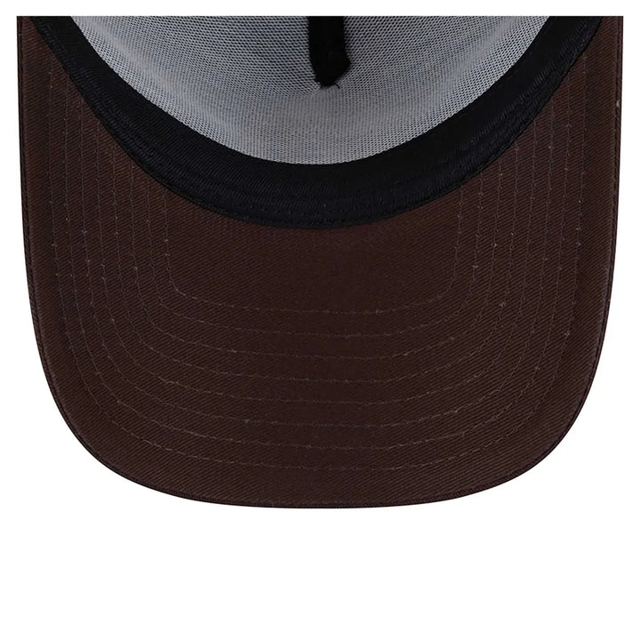 San Diego Padres New Era 9FORTY A-Frame Trucker Adjustable Hat - Brown