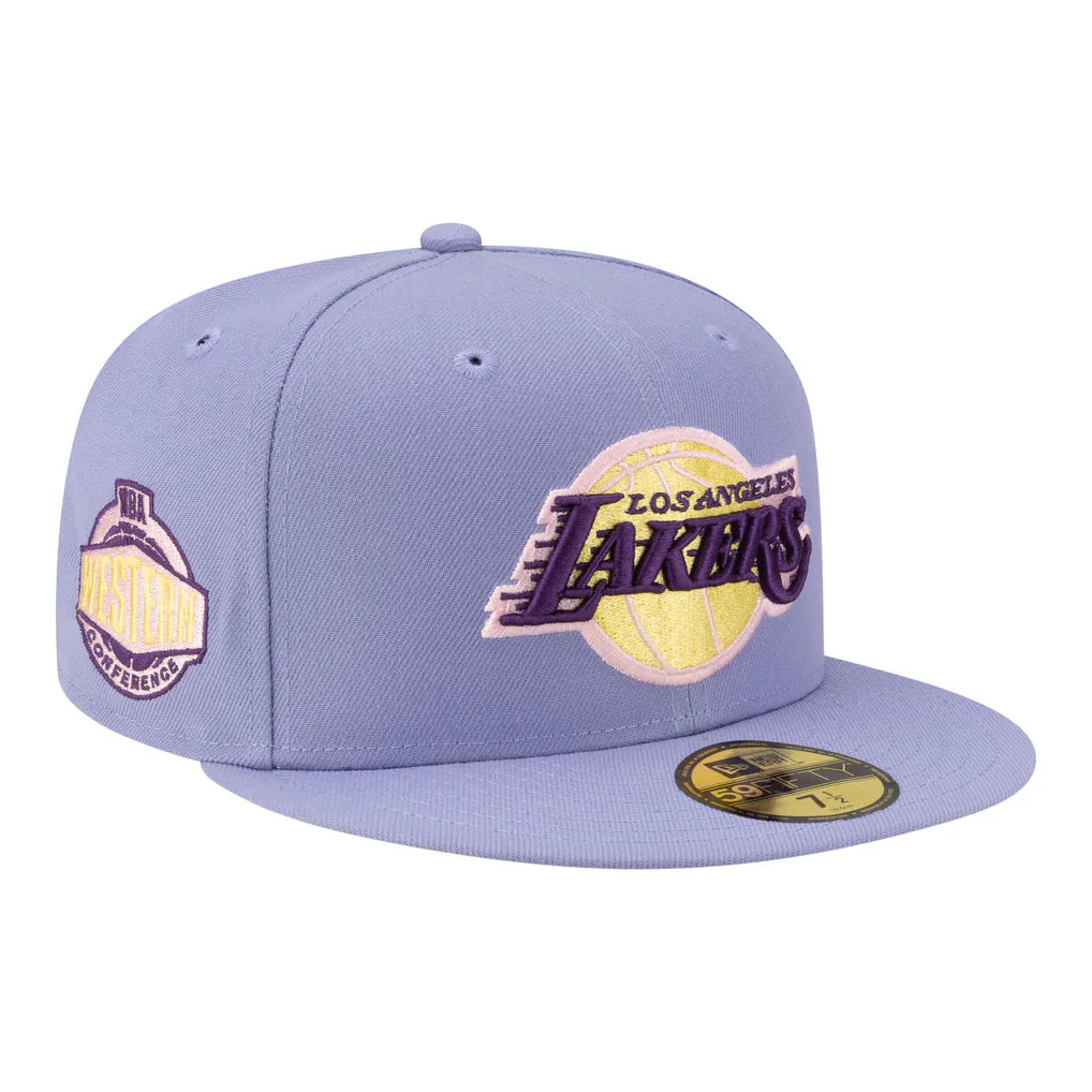 Los Angeles Lakers New Era Color Pack 59FIFTY Fitted Hat - Lavender Techwosell