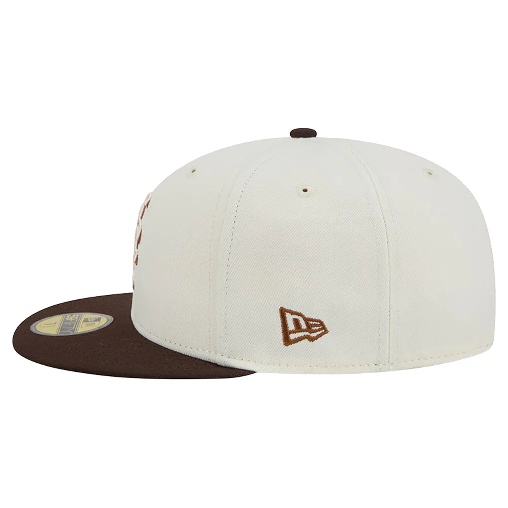 New York Mets New Era Pumpkin Spice 59FIFTY Fitted Hat - Natural/Brown