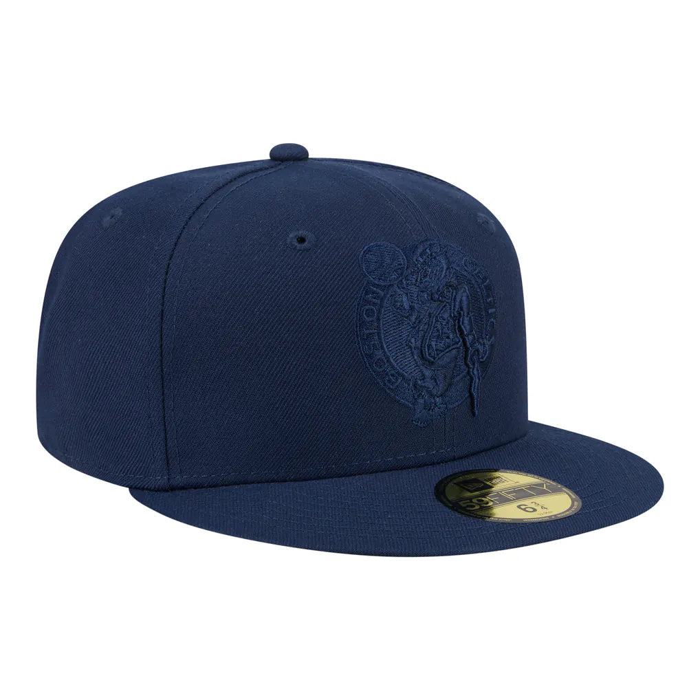 Boston Celtics New Era Tonal Color Pack 59FIFTY Fitted Hat - Navy Techwosell