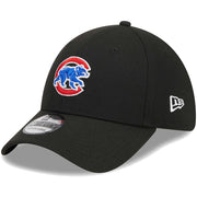 Chicago Cubs New Era Logo 39THIRTY Flex Hat - Black Techwosell
