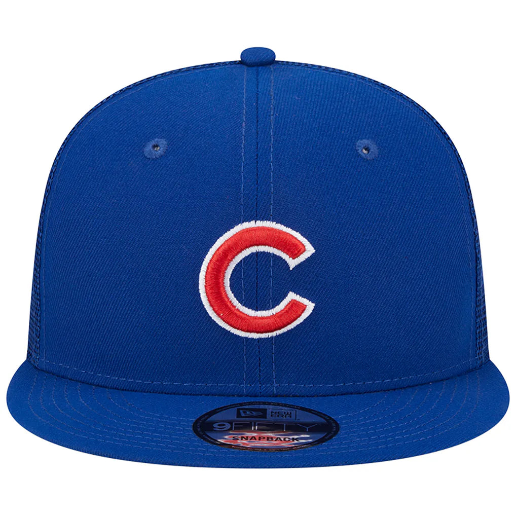 Chicago Cubs New Era Team Color Trucker 9FIFTY Snapback Hat - Royal Techwosell