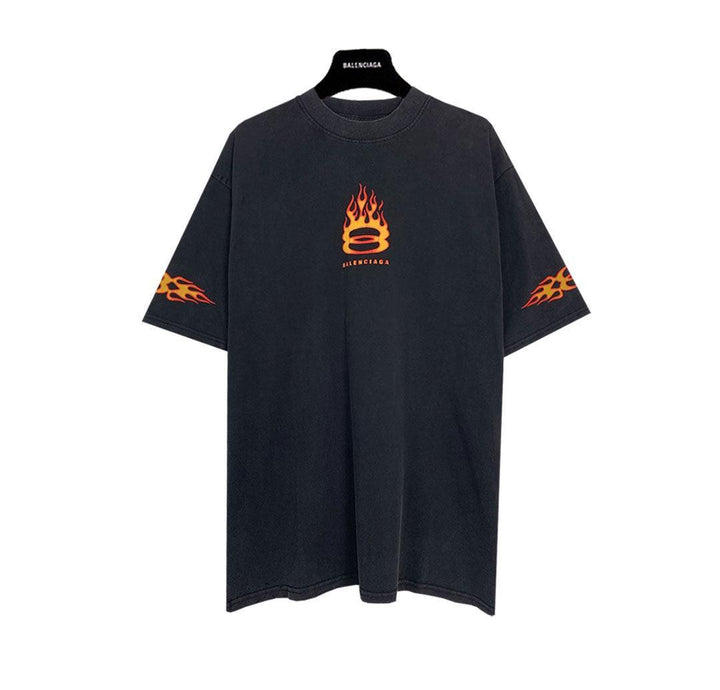 Balenciaga Burning Unity T-Shirt Oversized in black vintage jersey