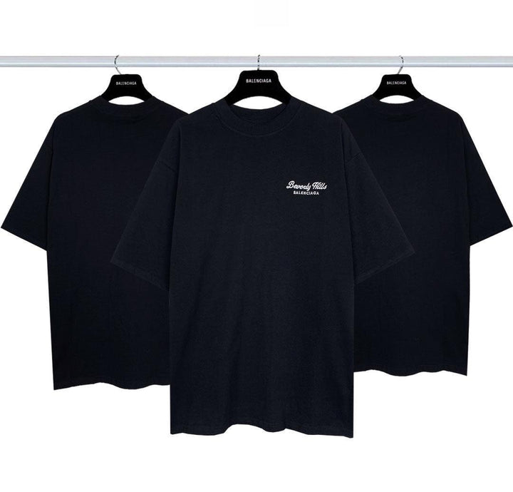 Balenciaga Black T-Shirt Without Collar