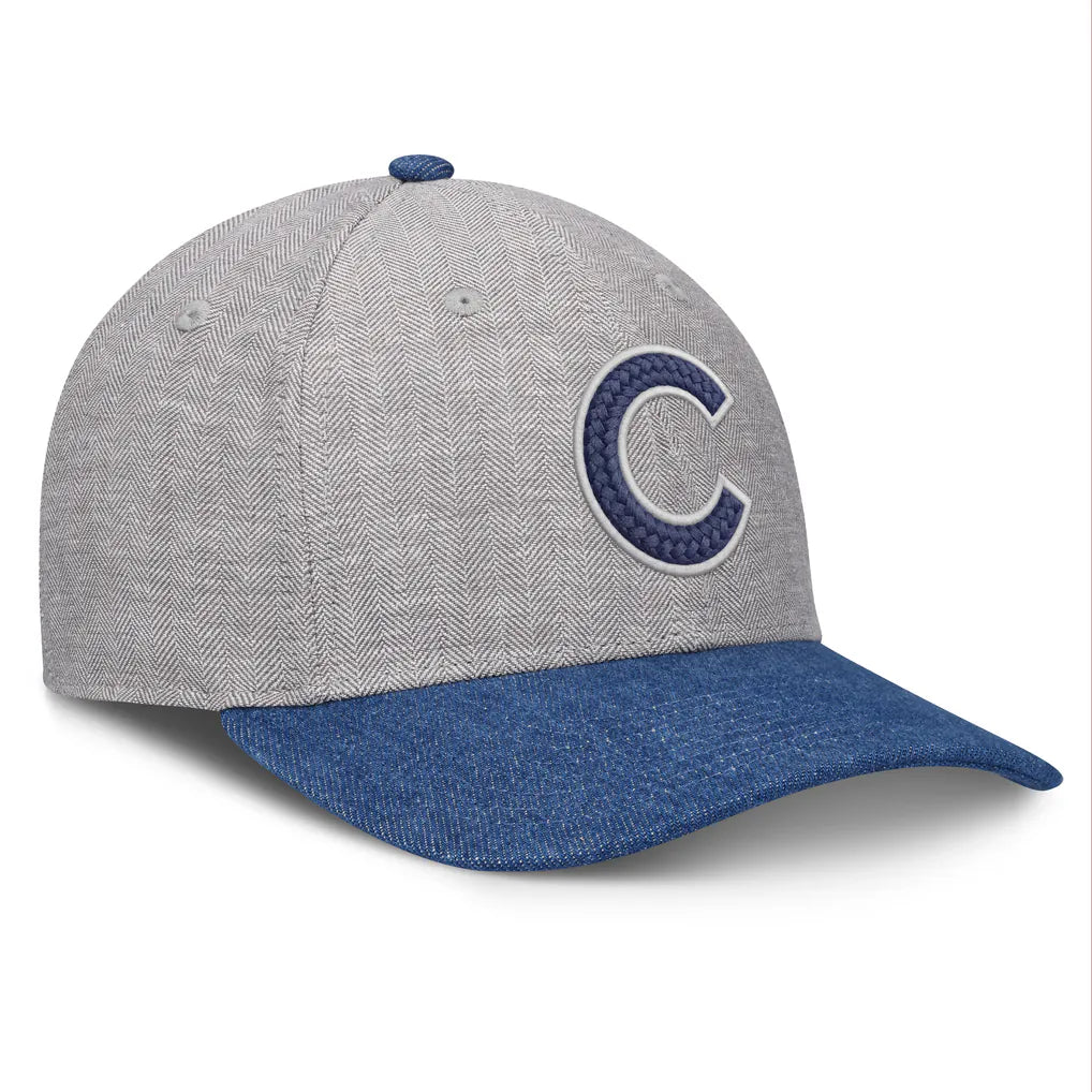 Chicago Cubs Fanatics Level Up Conduct Adjustable Hat - Gray/Denim Techwosell