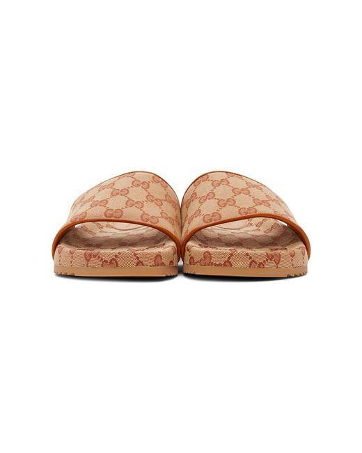 GUCCI Men's Luxury Leather Slippers - New with Tags and Box