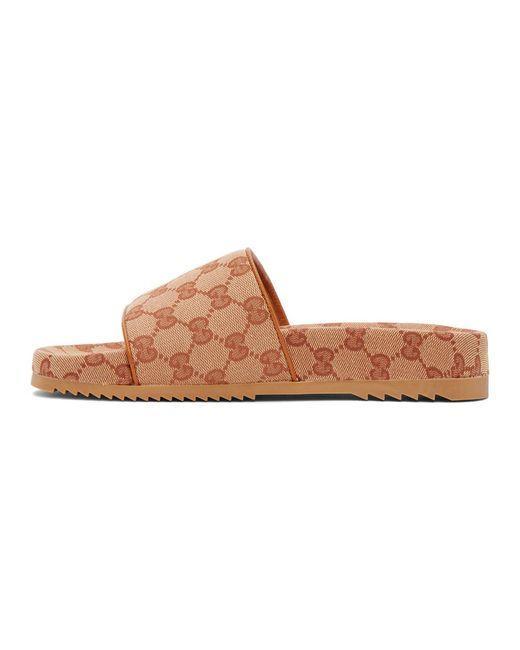 GUCCI Men's Luxury Leather Slippers - New with Tags and Box