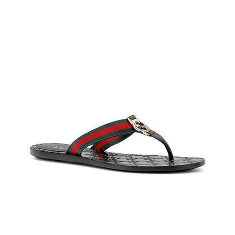 GUCCI Men's Luxurious Leather Slippers - New with Tags & Box