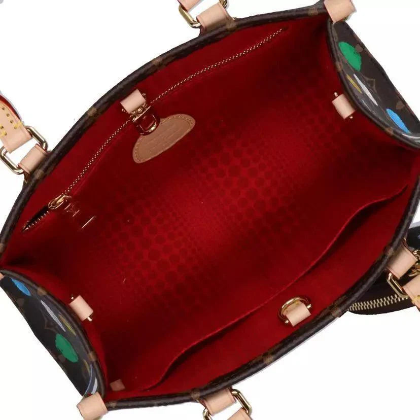 LOUIS VUITTON Monogram x Kusama Yayoi On the Go PM Hand Bag